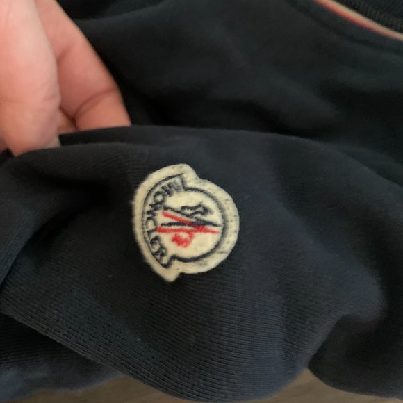 Moncler Blue Mens Hoodie - Picture 4 of 7